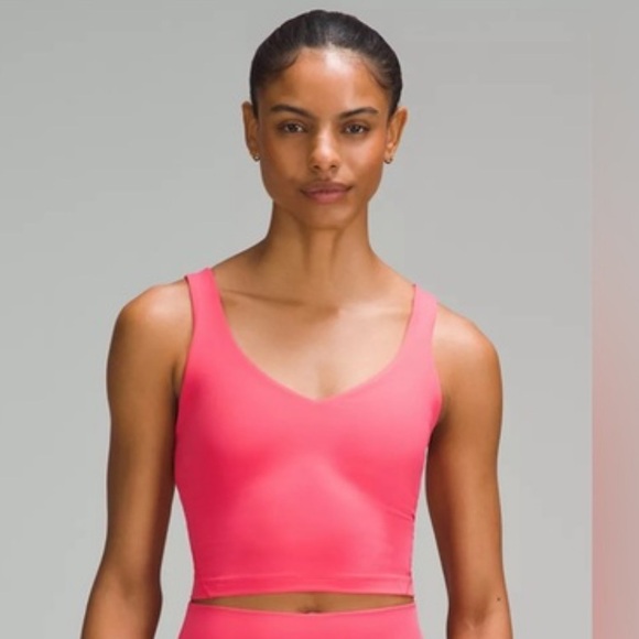 lululemon athletica Tops - Lululemon Align Tank Top Crop Top Glazed Pink Size 14 NWT